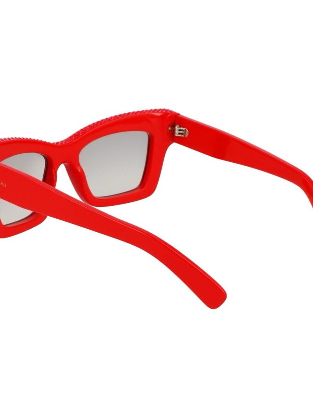 Salvatore Ferragamo Red Crystal Cat-Eye Sunglasses - Picture 3 of 4